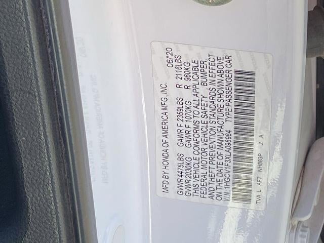 2020 Honda Accord Sedan Sport