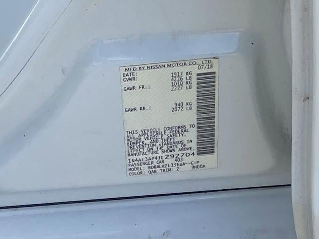 2018 Nissan Altima 2.5 SR