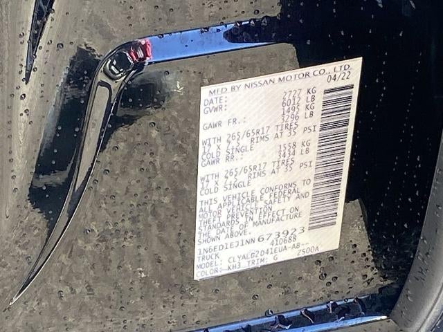 2022 Nissan Frontier SV