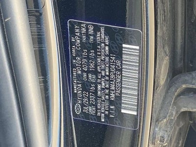 2023 Hyundai Elantra Hybrid Blue