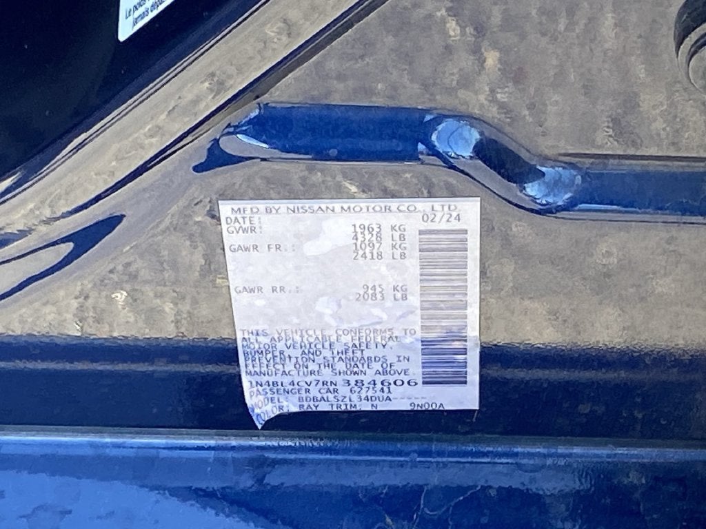 2024 Nissan Altima 2.5 SR