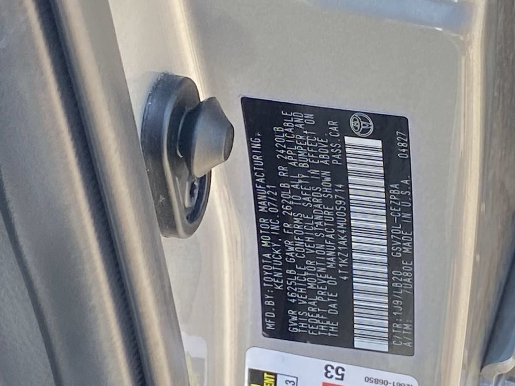 2021 Toyota Camry XSE V6