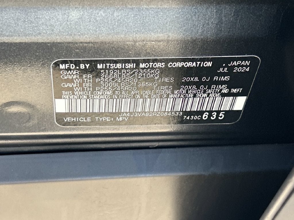 2024 Mitsubishi Outlander SE Black Edition w/Pano Roof