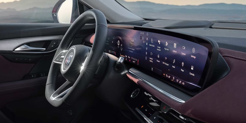 Wheel and screen inside 2026 Buick Envision