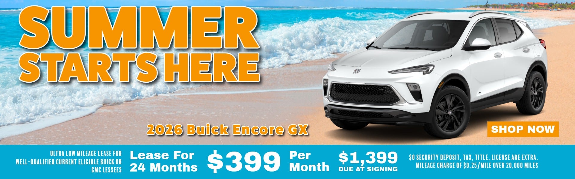 Summer Starts here. 2026 Buick Encore GX