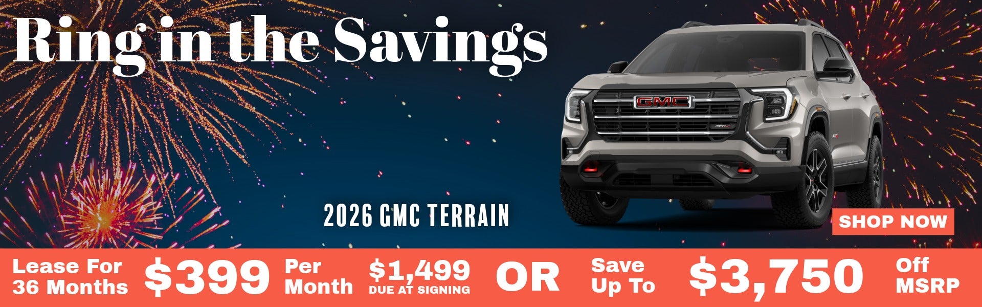 Ring in the Savings GMC Terrian