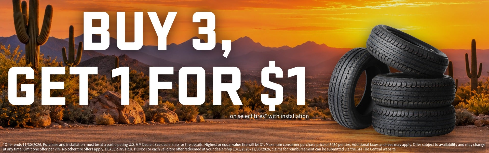 BUY 3, GET 1 FOR $1