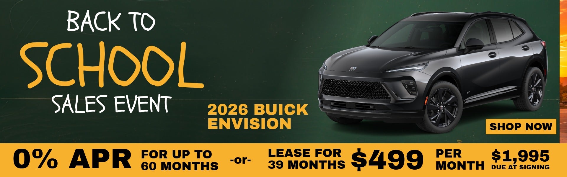 Back to School theme Black 2026 GMC Envision on offer