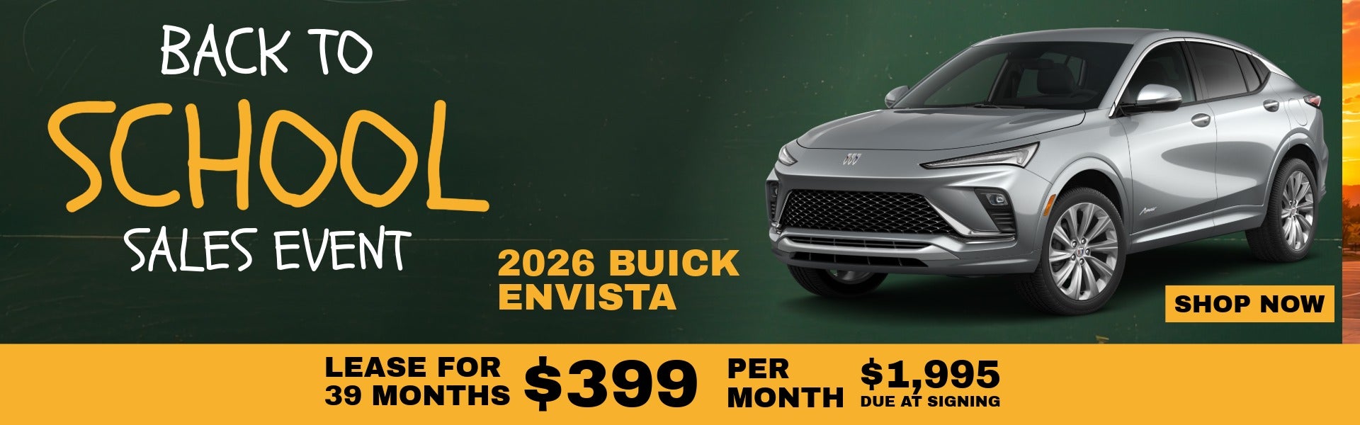 Back to School theme Silver 2026 GMC Envista on offer